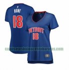 Camiseta Jordan Bone 18 Detroit Pistons icon edition Azul Mujer