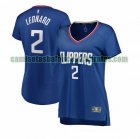 Camiseta Kawhi Leonard 2 Los Angeles Clippers icon edition Azul Mujer