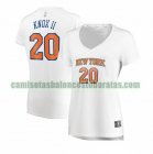 Camiseta Kevin Knox II 20 New York Knicks association edition Blanco Mujer