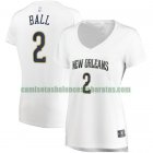 Camiseta Lonzo Ball 2 New Orleans Pelicans association edition Blanco Mujer