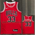 Camiseta NBA PIPPEN 33 Chicago Bulls 21-22 75 aniversario rojo Hombre