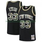 Camiseta Patrick Ewing 33 New York Knicks Straight Fire Camo Swingman Negro Hombre