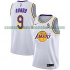 Camiseta Rajon Rondo 9 Los Angeles Lakers 2021 City Edition Blanco Hombre