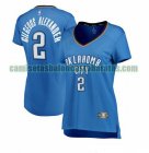 Camiseta Shai Gilgeous-Alexander 2 Oklahoma City Thunder icon edition Azul Mujer