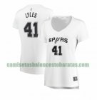 Camiseta Trey Lyles 41 San Antonio Spurs association edition Blanco Mujer