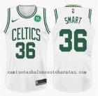 camiseta NBA marcus smart 36 2017-18 boston celtics blanco