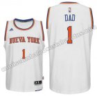 camisetas nba new york knicks 2016 con dad logo 1 blanca