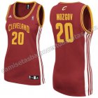 camiseta baloncesto mujer timofey mozgov #20 cleveland cavaliers roja