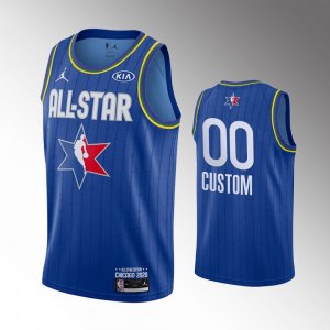 camiseta Custom #0 nba all star 2020 azul