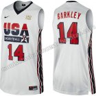 camisetas de baloncesto charles barkley #14 nba usa 1992 blanca