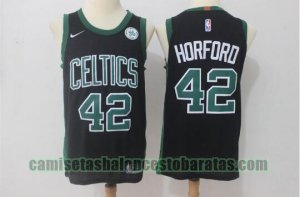 Camiseta Al Horford 42 Boston Celtics Baloncesto Stitched Negro Hombre
