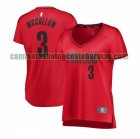 Camiseta C.J. McCollum 3 Portland Trail Blazers statement edition Rojo Mujer