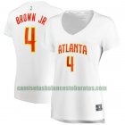 Camiseta Charlie Brown Jr 4 Atlanta Hawks association edition Blanco Mujer