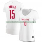 Camiseta Clint Capela 15 Houston Rockets association edition Blanco Mujer