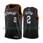 Camiseta Collin Sexton 2 Cleveland Cavaliers 2020-21 City Edition Negro Hombre
