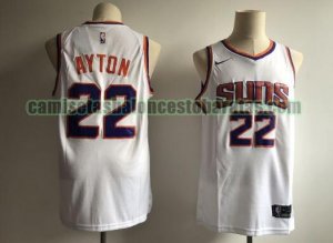 Camiseta Deandre Ayton 22 Phoenix Suns Baloncesto blanco Hombre