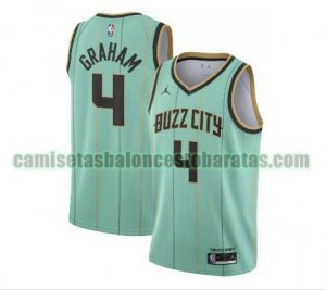 Camiseta Devonte' Graham 4 Charlotte Hornets 2020-21 City Edition Swingman verde Hombre