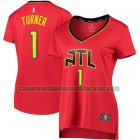 Camiseta Evan Turner 1 Atlanta Hawks statement edition Rojo Mujer