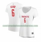 Camiseta Gary Clark 6 Houston Rockets association edition Blanco Mujer