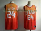 Camiseta Grayson Allen 24 Utah Jazz Baloncesto naranja Hombre