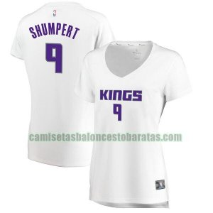Camiseta Iman Shumpert 9 Sacramento Kings association edition Blanco Mujer