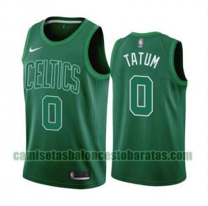 Camiseta Jayson Tatum 0 Boston Celtics 2020-21 Earned Edition Swingman negro Hombre