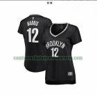 Camiseta Joe Harris 12 Brooklyn Nets icon edition Negro Mujer
