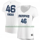 Camiseta John Konchar 46 Memphis Grizzlies association edition Blanco Mujer
