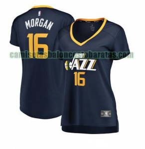 Camiseta Juwan Morgan 16 Utah Jazz icon edition Armada Mujer