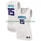 Camiseta Kemba Walker 15 Charlotte Hornets Réplica Blanco Mujer
