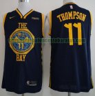 Camiseta Klay Thompson 11 Golden State Warriors Baloncesto Azul marino Hombre