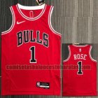 Camiseta NBA ROSE 1 Chicago Bulls 21-22 75 aniversario rojo Hombre