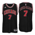 Camiseta NBA chicago bulls 2016 con Michael Carter Williams 7 negro