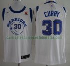 Camiseta Stephen Curry 30 Golden State Warriors Baloncesto Barato blanco Hombre