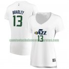 Camiseta Tony Bradley 13 Utah Jazz association edition Blanco Mujer