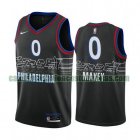 Camiseta Tyrese Maxey 0 Philadelphia 76ers 2020-21 City Edition Negro Hombre