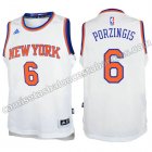 camisetas de baloncesto ninos new york knicks kristaps porzingis #6 blanca