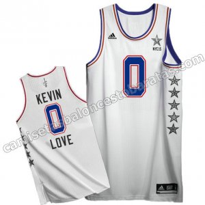camisetas baloncesto kevin love #0 nba all star 2015 blanca