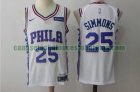 Camiseta Ben Simmons 25 Philadelphia 76ers Baloncesto blanco Hombre