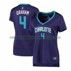 Camiseta Devonte Graham 4 Charlotte Hornets statement edition Púrpura Mujer