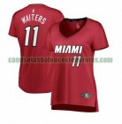 Camiseta Dion Waiters 11 Miami Heat statement edition Rojo Mujer