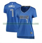 Camiseta Dwight Powell 7 Dallas Mavericks icon edition Azul Mujer