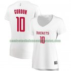 Camiseta Eric Gordon 10 Houston Rockets association edition Blanco Mujer
