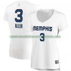 Camiseta Grayson Allen 3 Memphis Grizzlies association edition Blanco Mujer