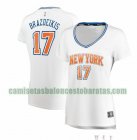 Camiseta Ignas Brazdeikis 17 New York Knicks statement edition Blanco Mujer