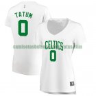 Camiseta Jayson Tatum 0 Boston Celtics association edition Blanco Mujer