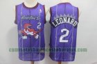 Camiseta Kawhi Leonard 2 Toronto Raptors Baloncesto Púrpura Hombre