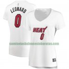 Camiseta Meyers Leonard 0 Miami Heat association edition Blanco Mujer