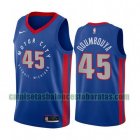 Camiseta Sekou Doumbouya 45 Detroit Pistons 2020-21 City Edition Azul Hombre