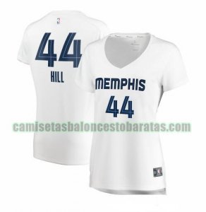 Camiseta Solomon Hill 44 Memphis Grizzlies association edition Blanco Mujer